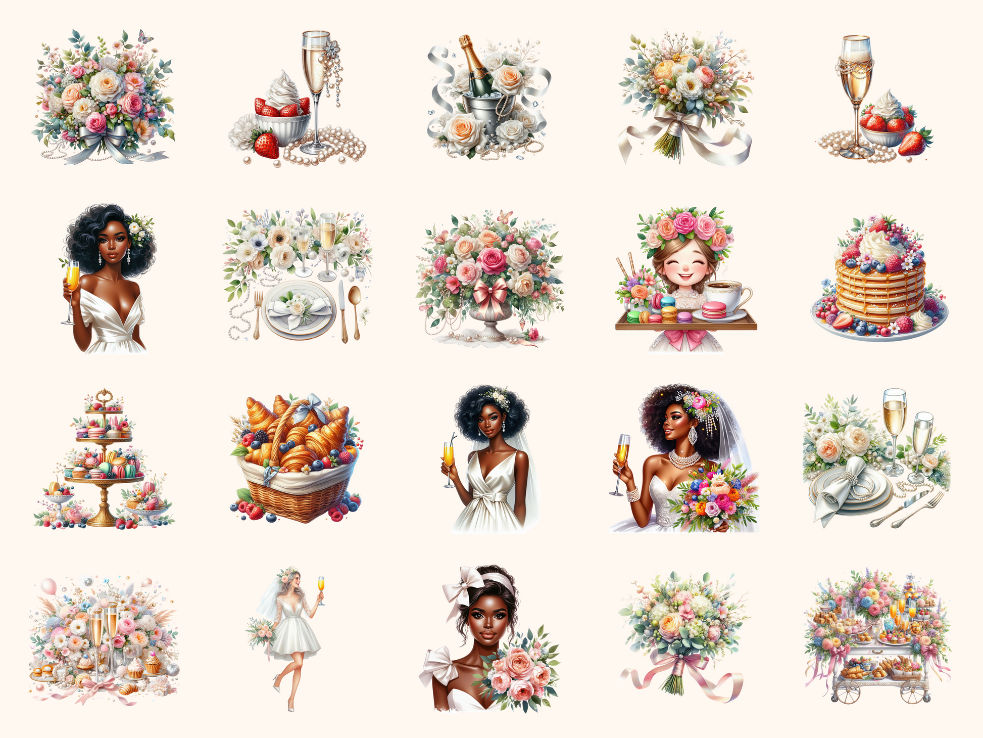 Bridal Brunch Clipart