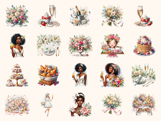 Bridal Brunch Clipart