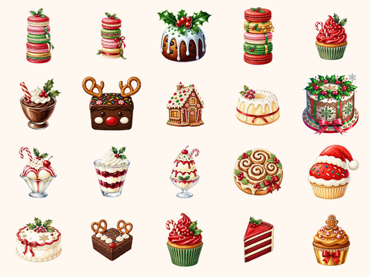 Christmas Desserts Clipart