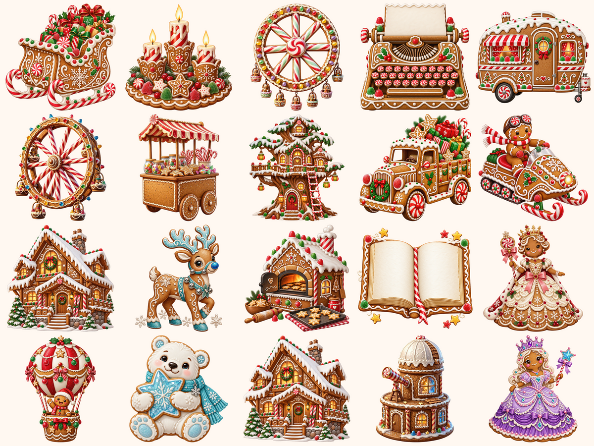 Gingerbread Christmas Clipart