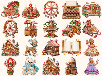 Gingerbread Christmas Clipart