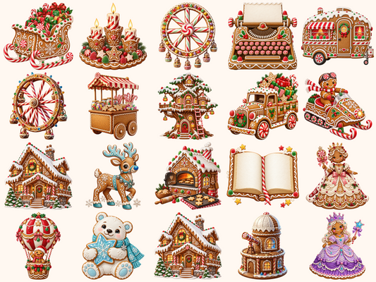 Gingerbread Christmas Clipart