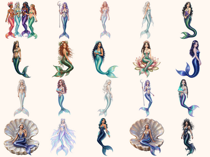 Mystical Mermaids Clipart