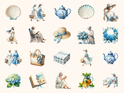 Coastal Grandmother Clipart