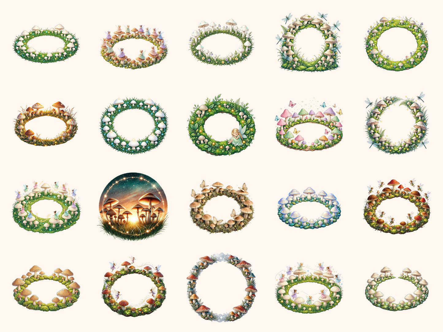 Fairy Rings Clipart