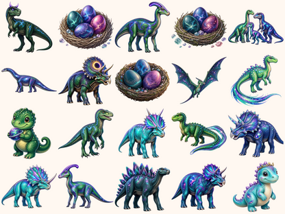 Cosmic Dinosaurs Clipart