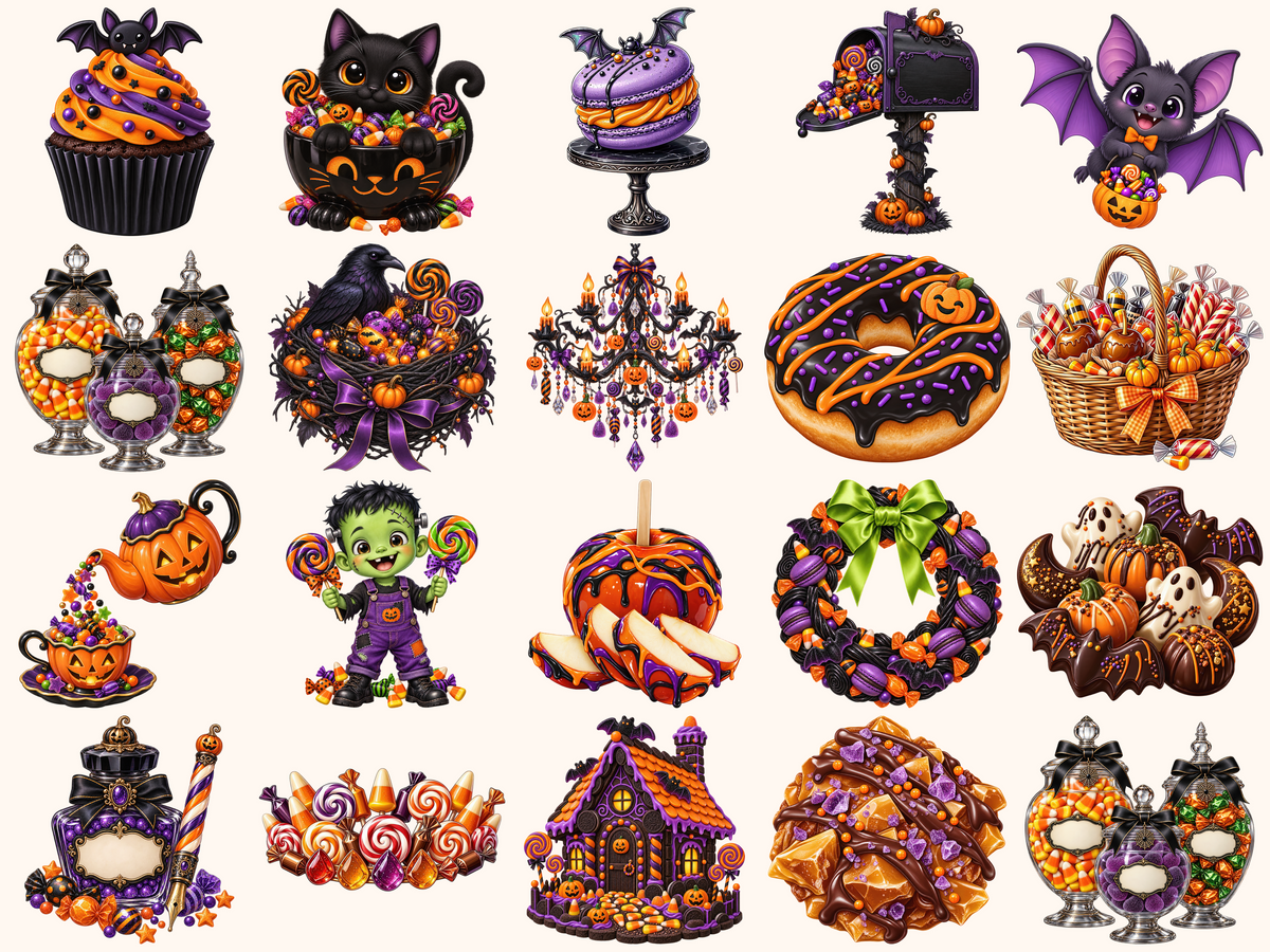 Halloween Candies Clipart