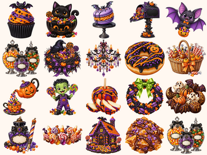 Halloween Candies Clipart