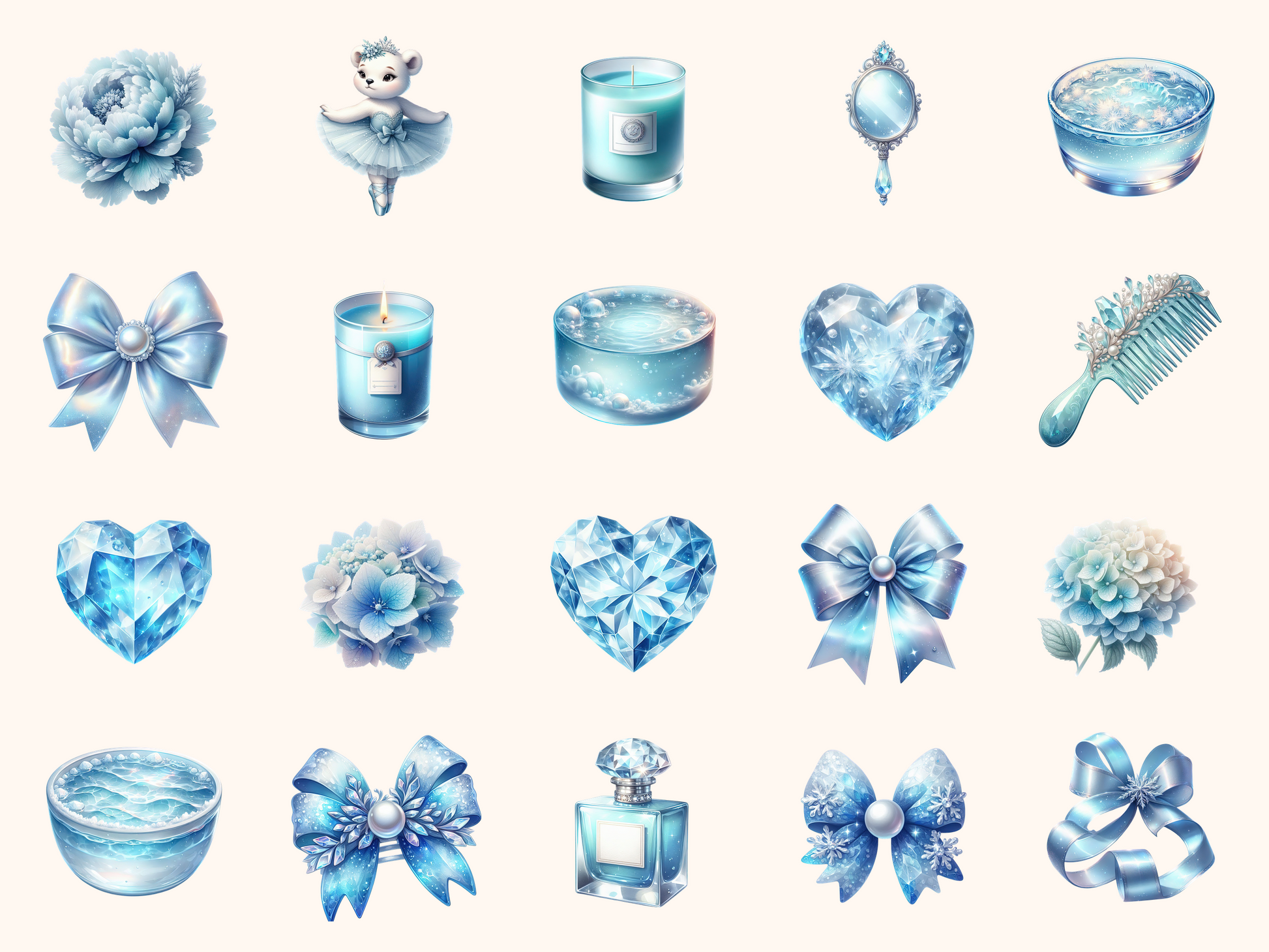 Glacier Aesthetic Clipart