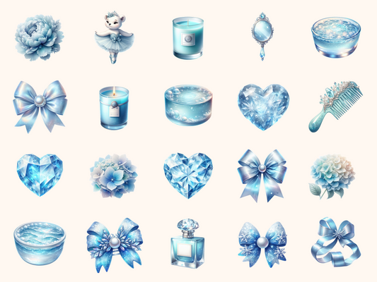 Glacier Aesthetic Clipart
