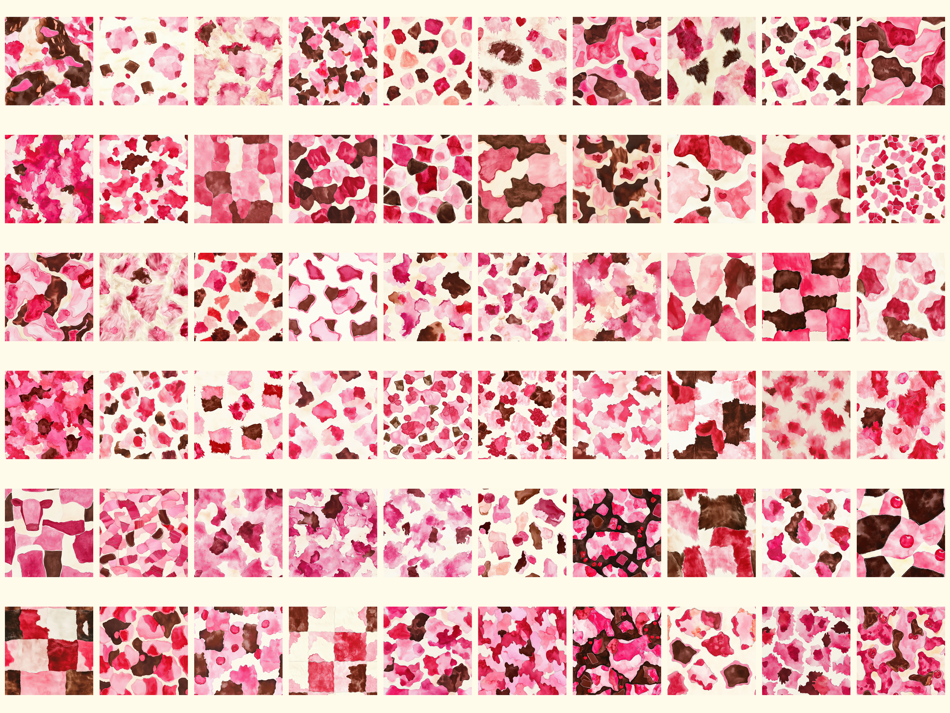 Sweet Cowhide Digital Paper