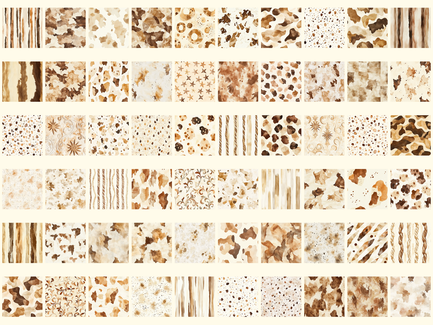 Desert Cowhide Digital Paper