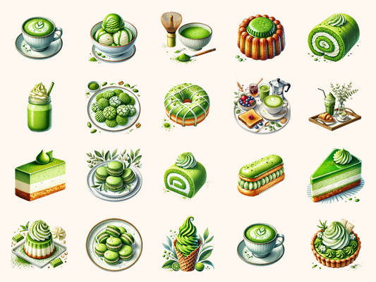Matcha Café Clipart
