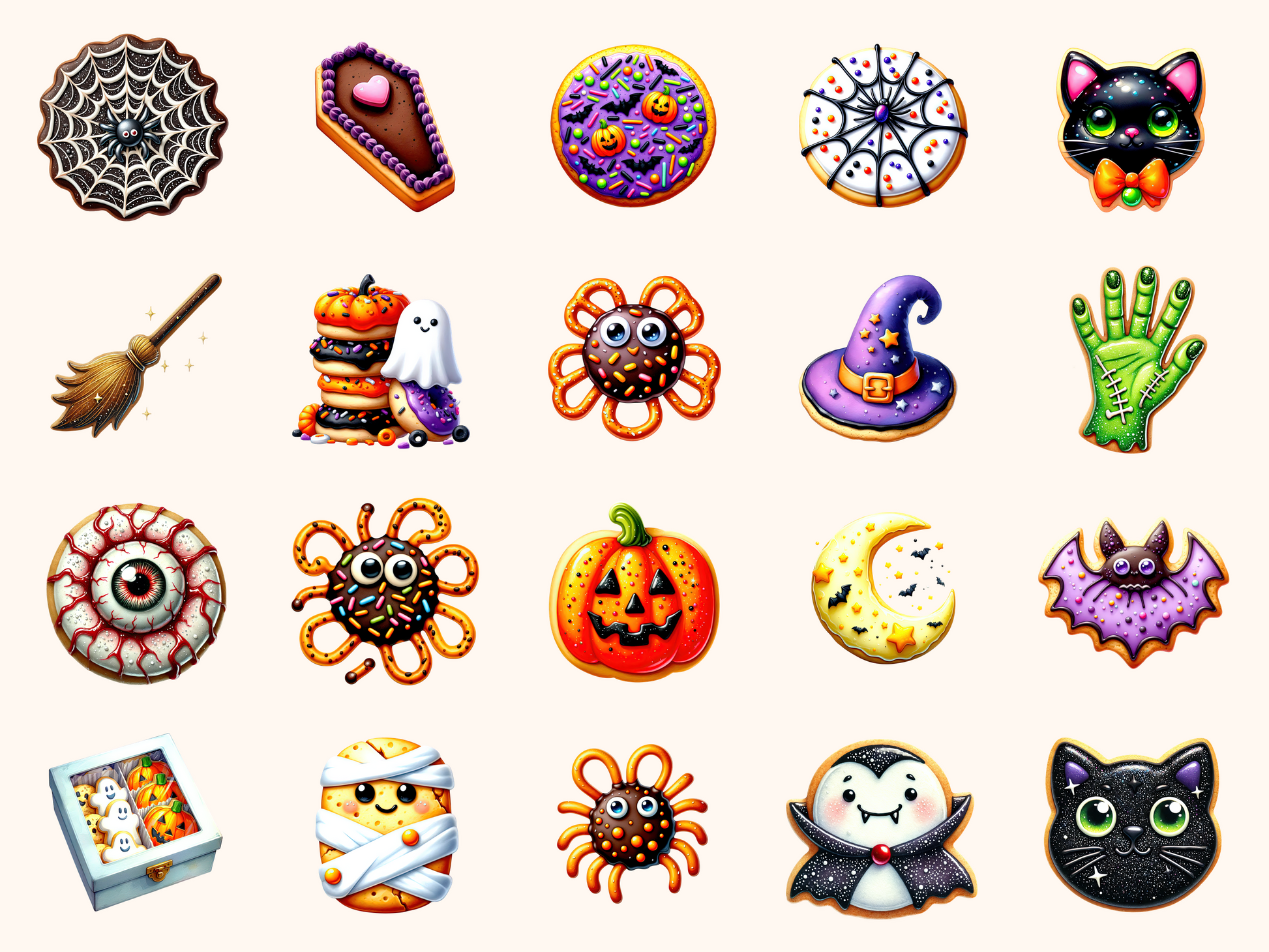 Halloween Cookies Clipart