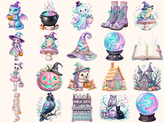 Pastel Halloween Clipart