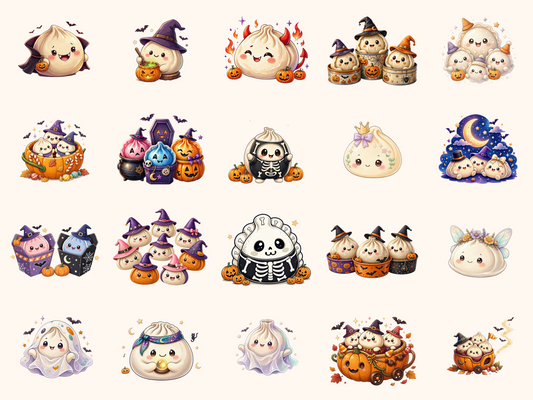 Halloween Dumplings Clipart