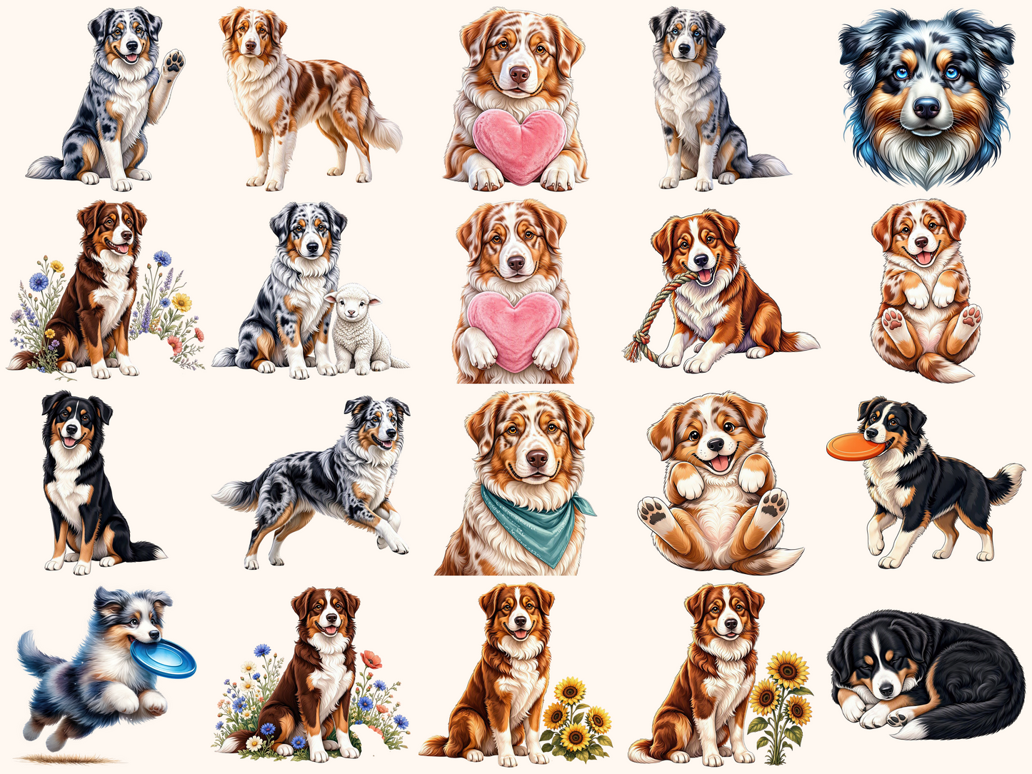 Australian Shepherd Clipart