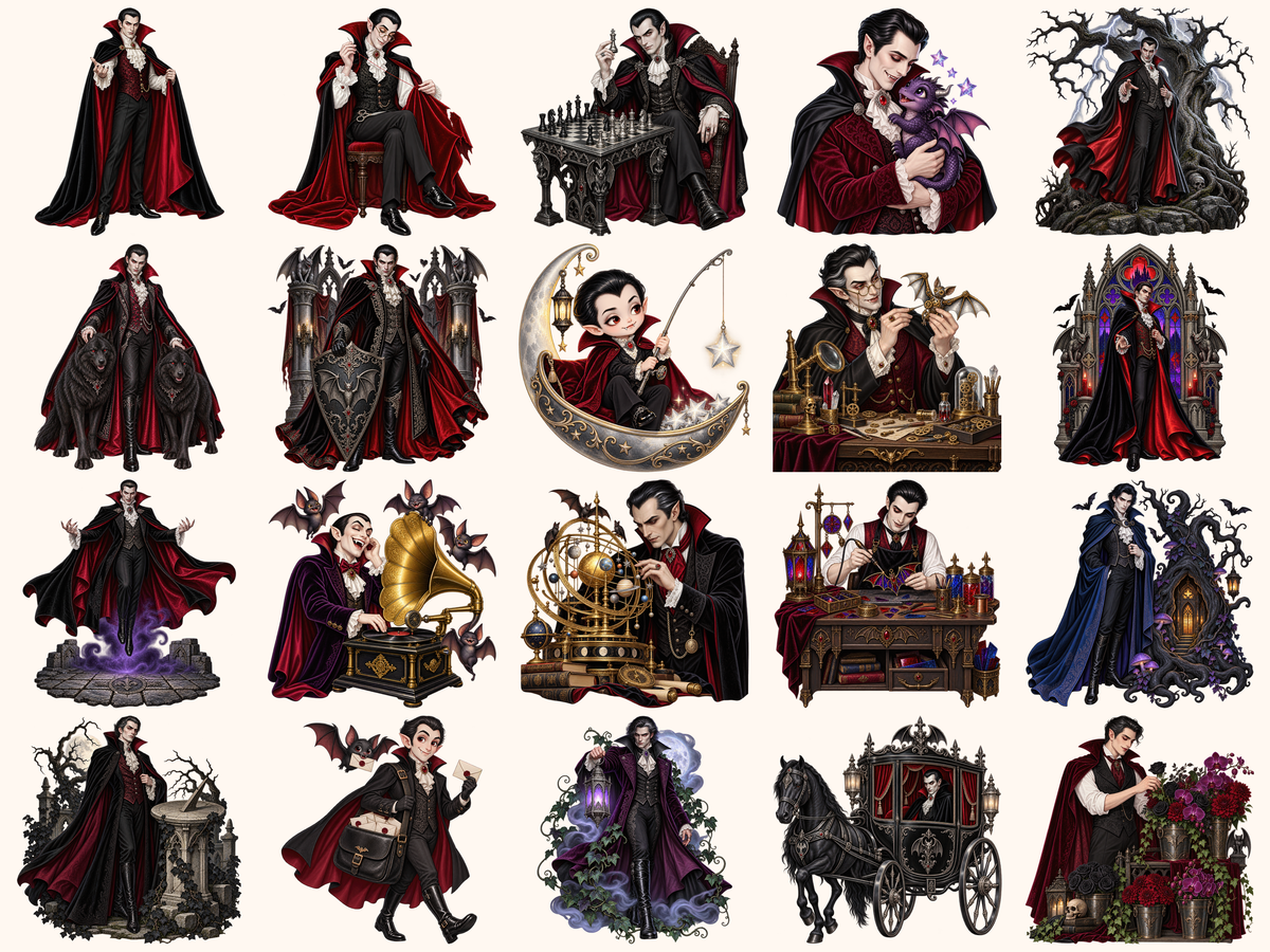 Dracula Clipart — listing preview 1