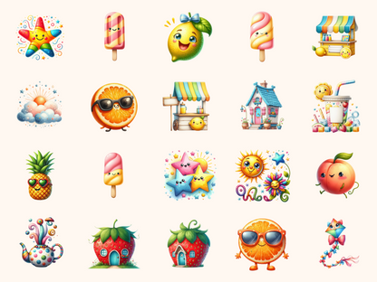 Whimsy Summer Clipart