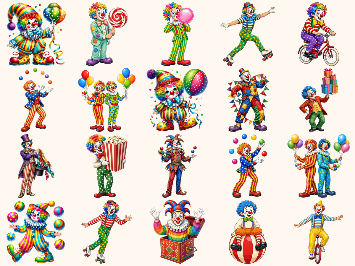 Clowns Clipart