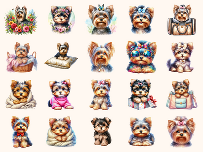 Yorkshire Terriers Clipart