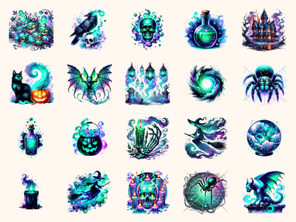 Spectral Halloween Clipart