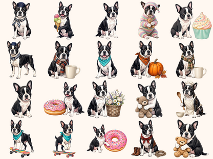 Boston Terriers Clipart