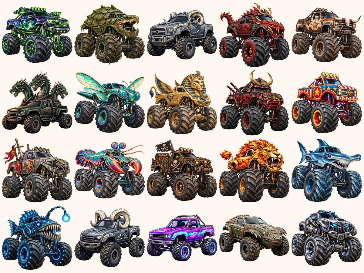 Monster Trucks Clipart