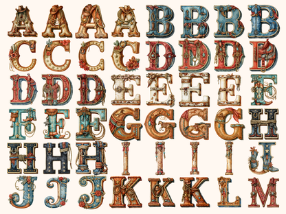 Rodeo Cowboy Alphabet & Numbers