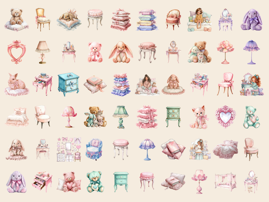 Cutecore Room Watercolor Clipart