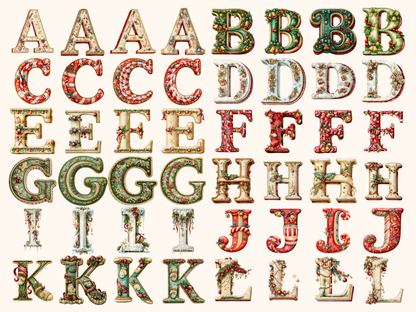 Christmas Alphabet & Numbers