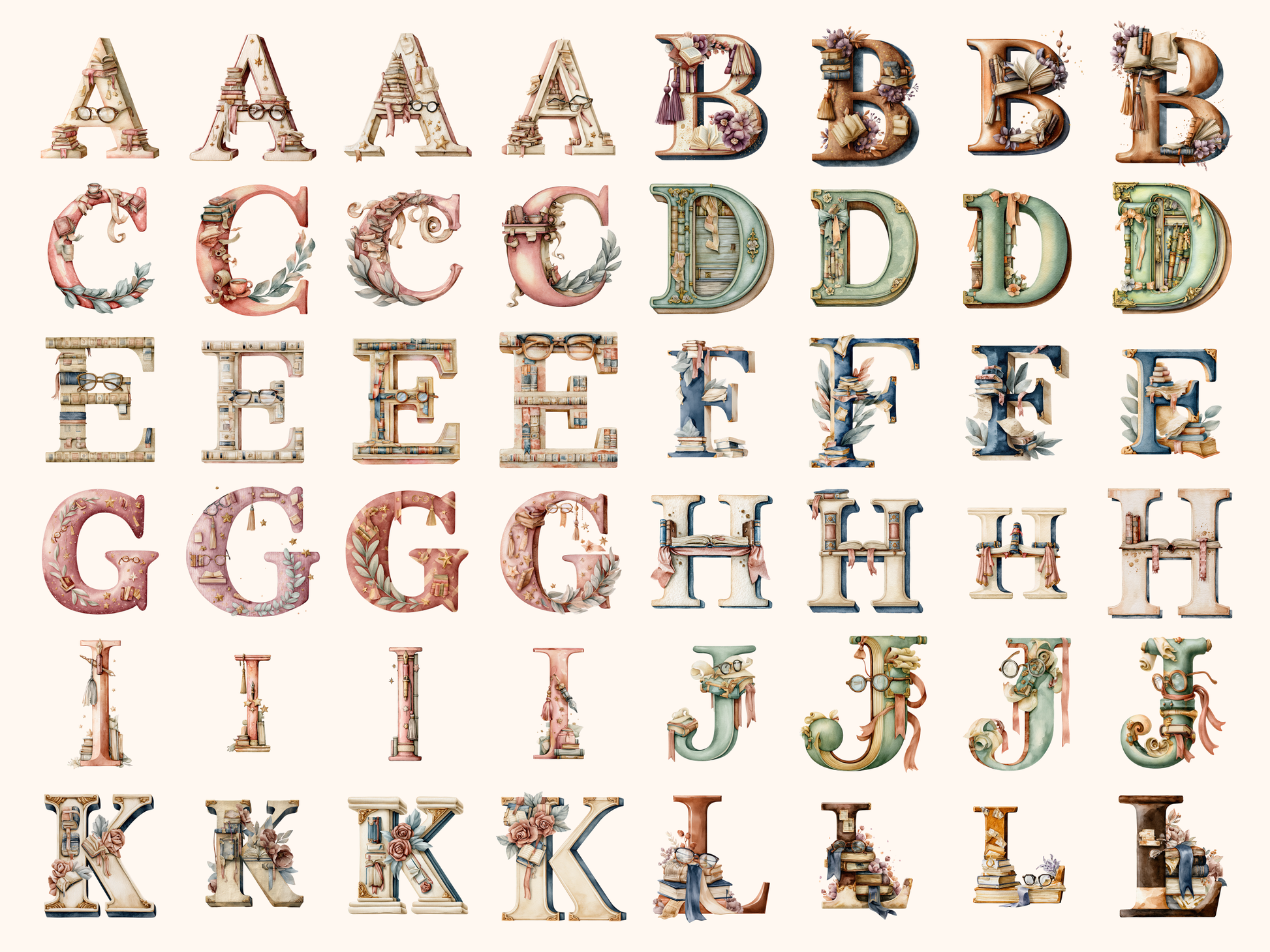 Book Lover Alphabet & Numbers