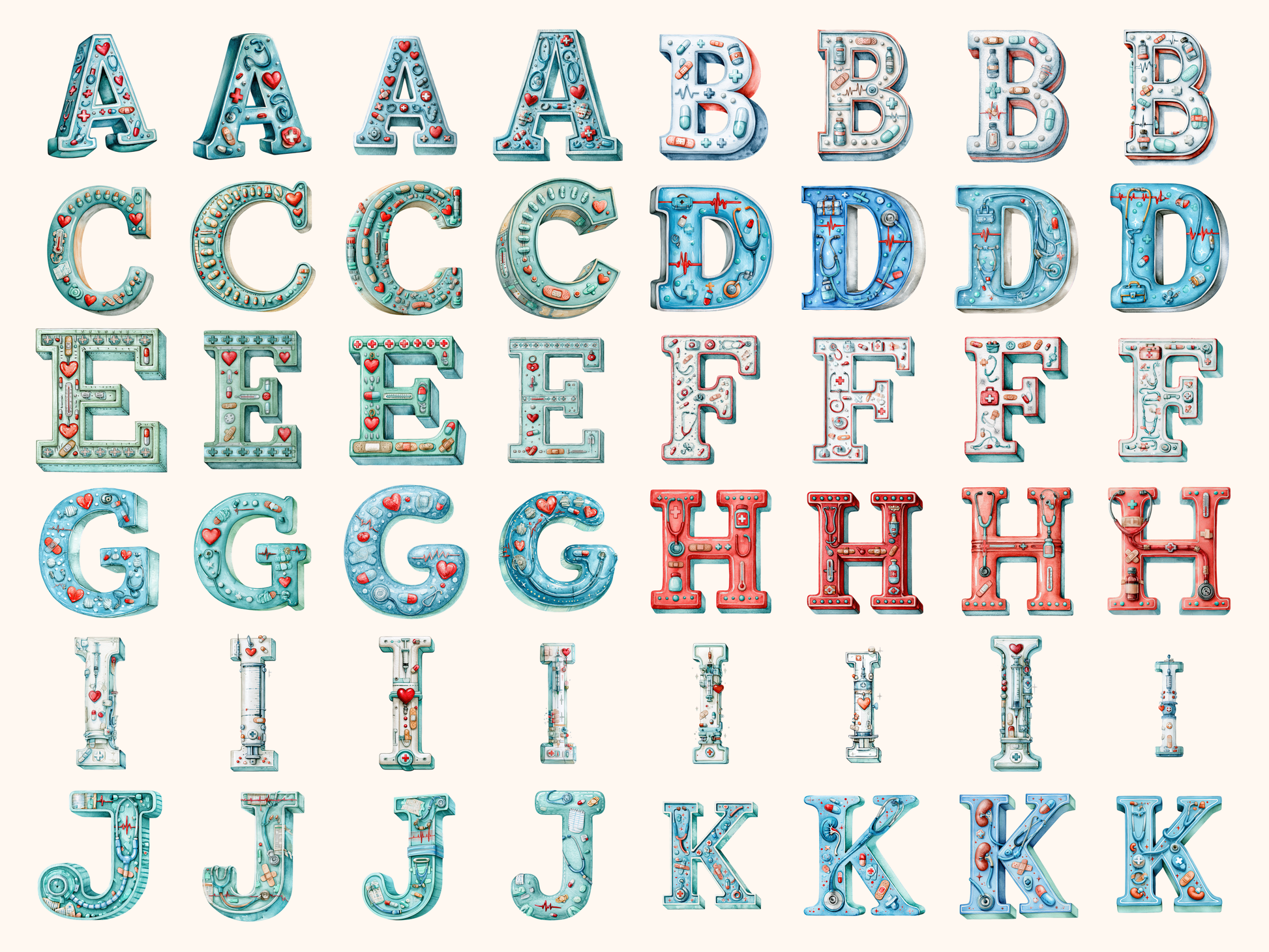 Medical Alphabet & Numbers