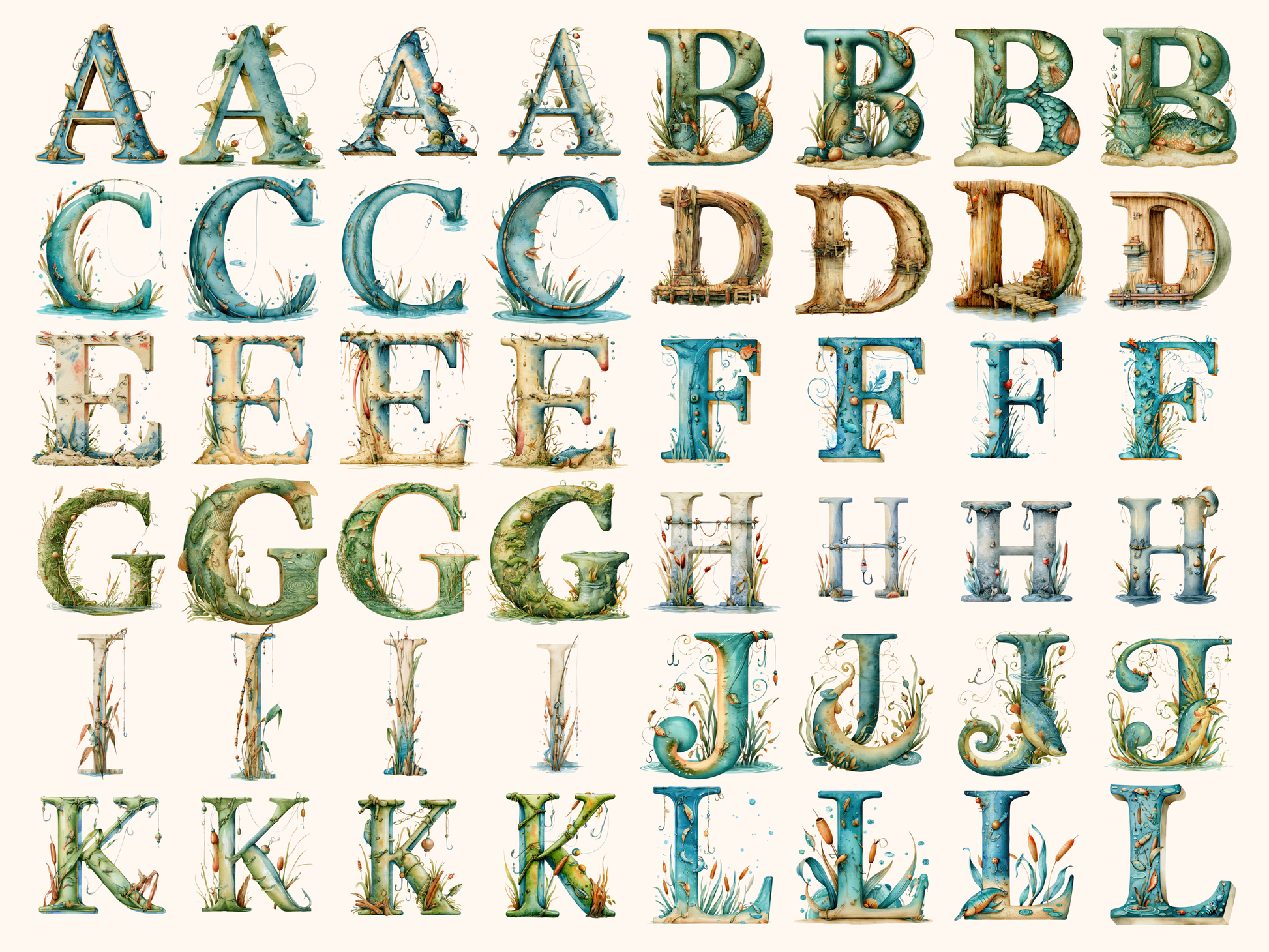 Fishing Alphabet & Numbers