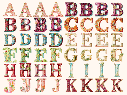 Cocktail Alphabet & Numbers