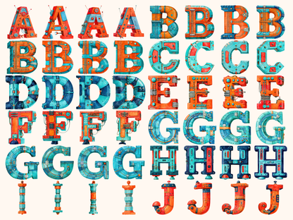 Robot Alphabet & Numbers