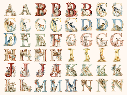 Farm Animals Alphabet & Numbers