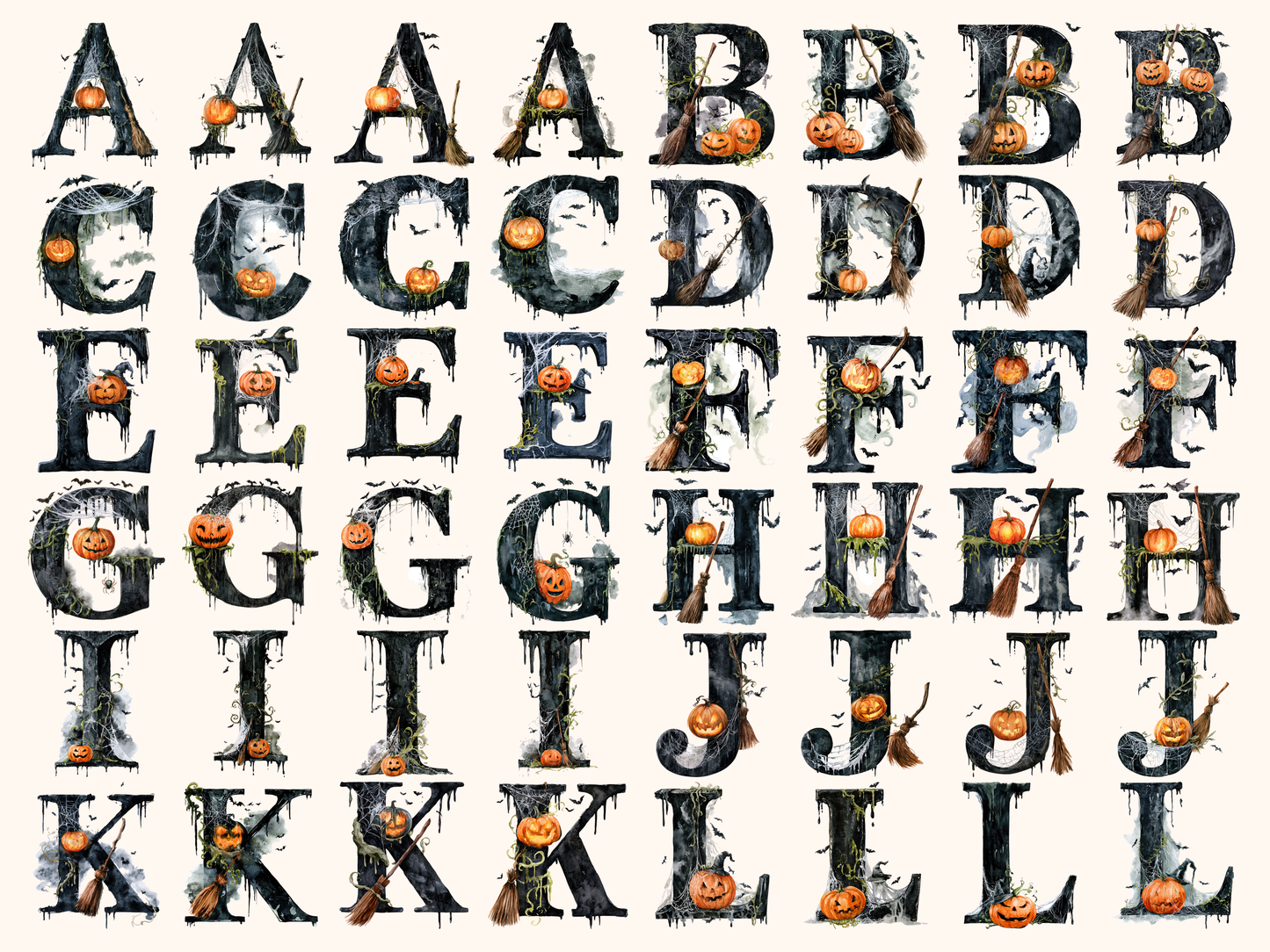 Halloween Alphabet & Numbers