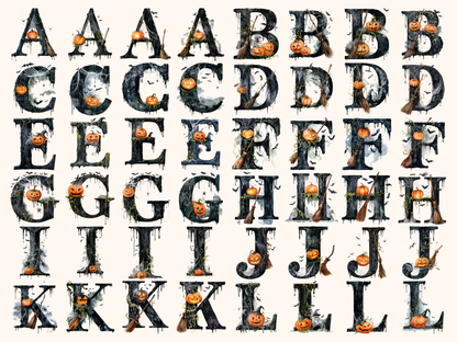 Halloween Alphabet & Numbers