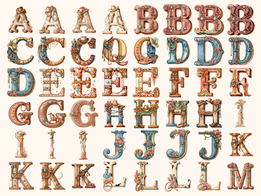 Western Cowgirl Alphabet & Numbers