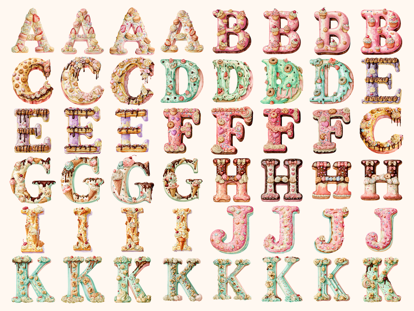 Sweet Treats Alphabet & Numbers