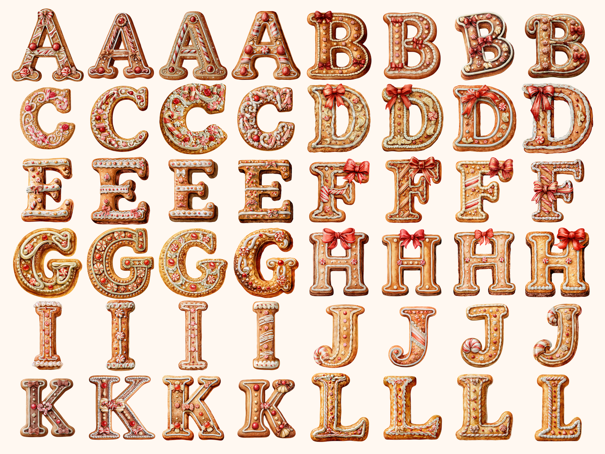 Gingerbread Alphabet & Numbers