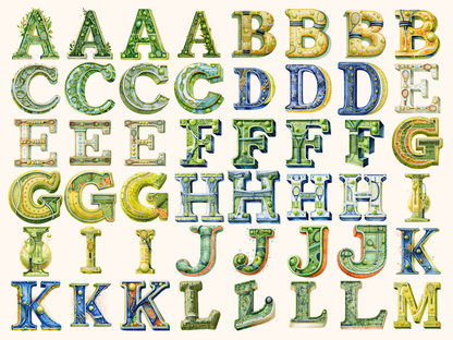 Tennis Alphabet & Numbers