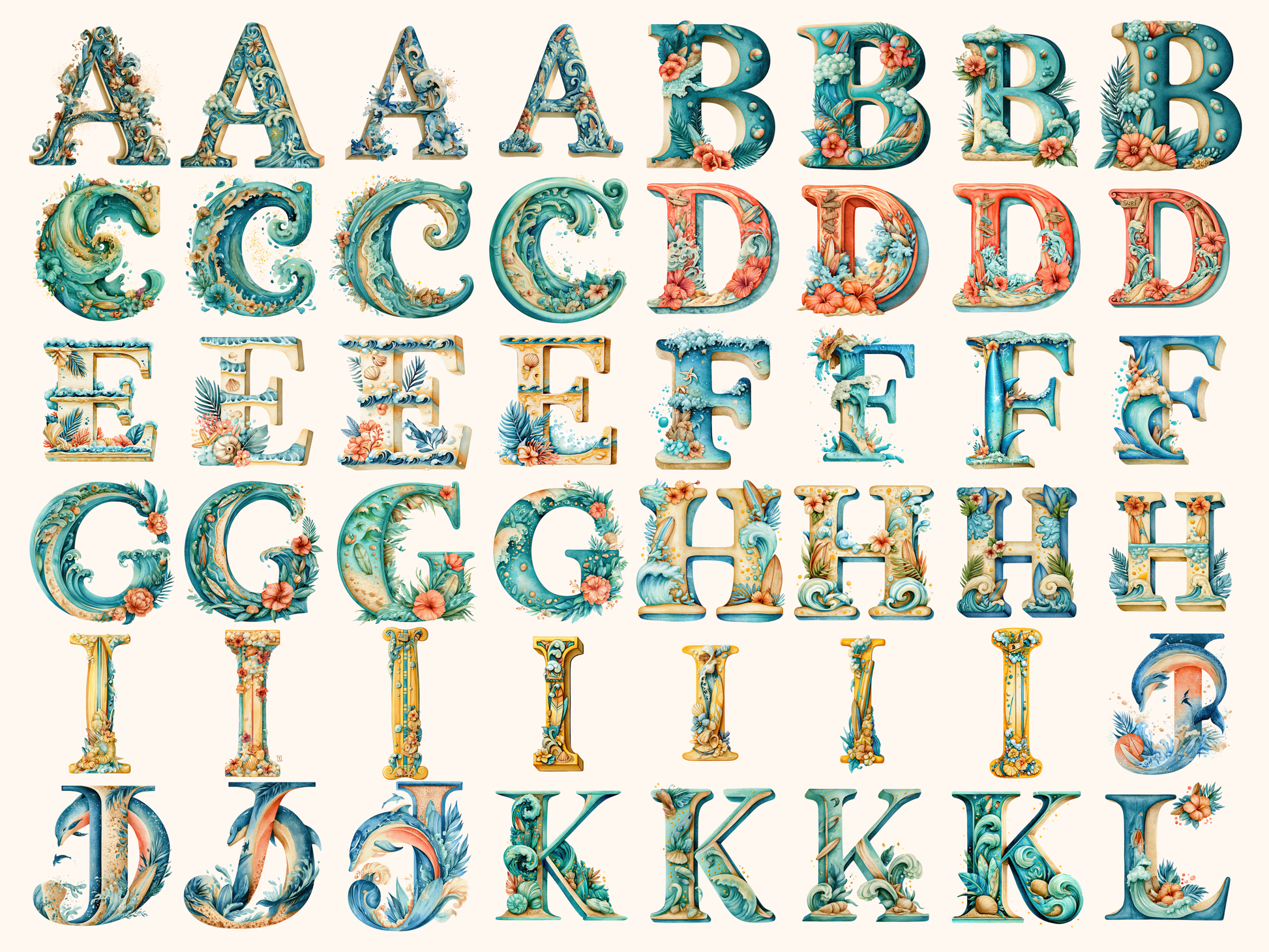 Surfing Alphabet & Numbers