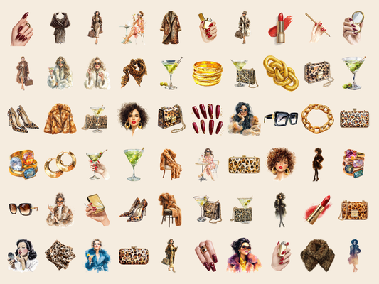 Mob Wife Watercolor Clipart