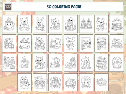 Hot Cocoa Coloring Book — ALL 30 COLORING PAGES