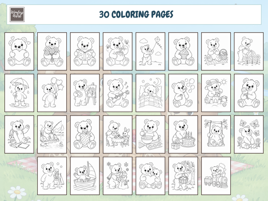 Bears Coloring Book
