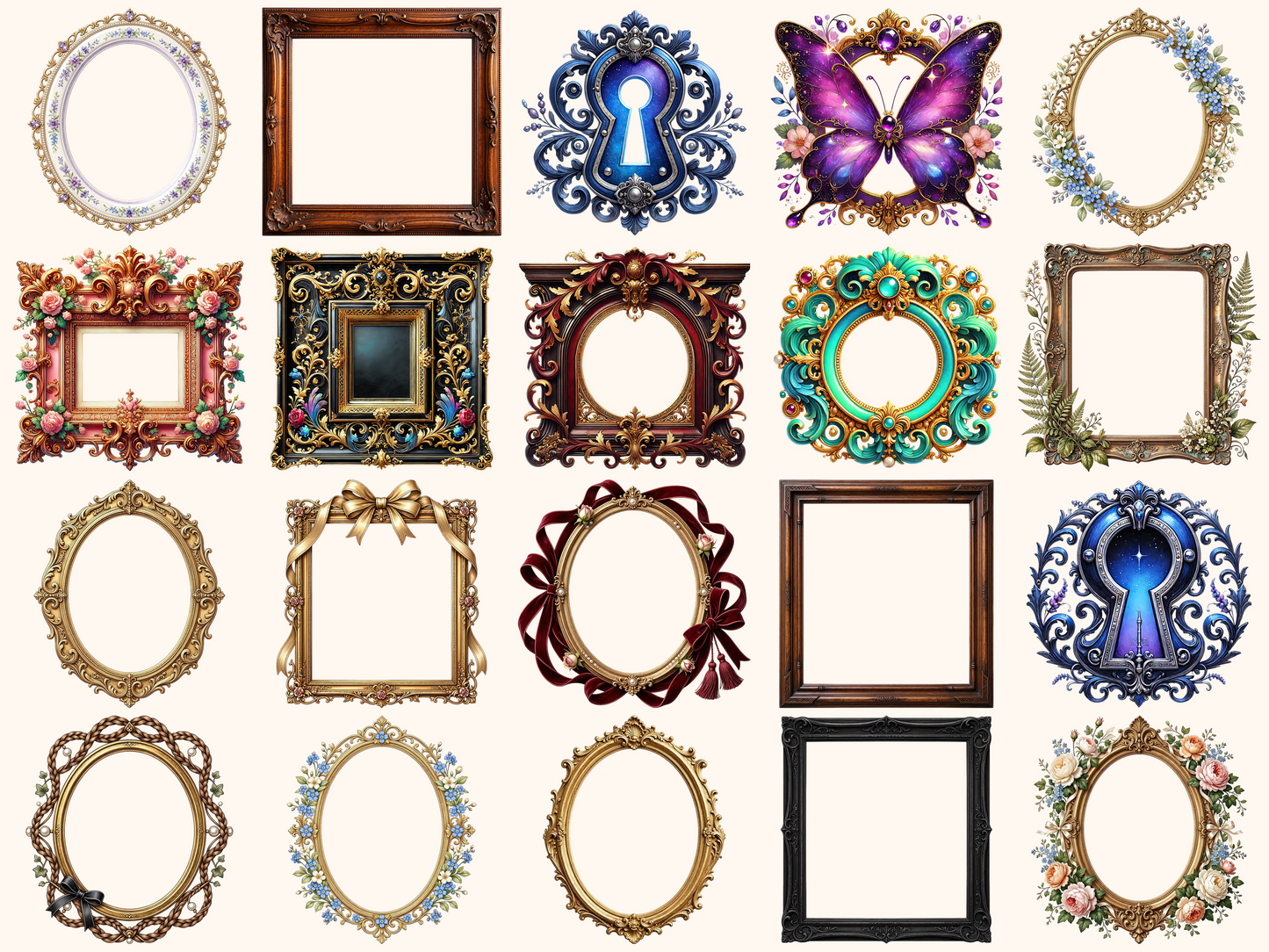 Victorian Frames Clipart