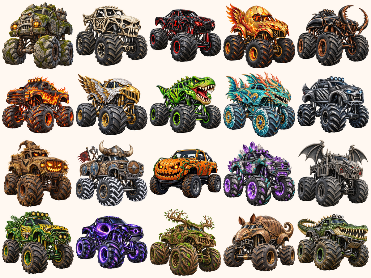 Monster Trucks Clipart