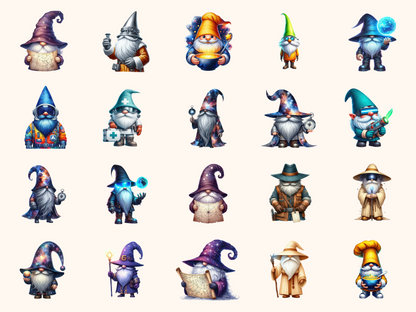 Science Fiction Gnomes Clipart